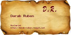 Darab Ruben névjegykártya